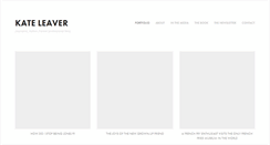 Desktop Screenshot of kateleaver.com